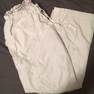 Solid white XL scrub pants